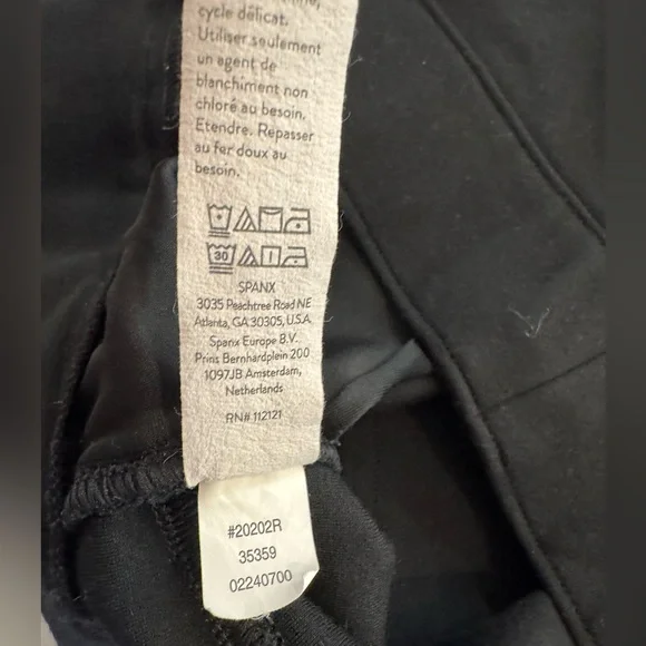 Spanx 20202R Perfect Black Ponte Ankle Pant Women’s Size L - Picture 10 of 15